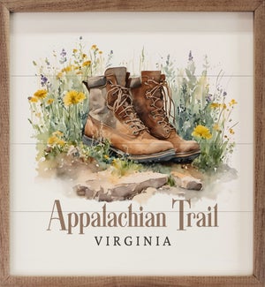 Personalized Park State Boots In Flowers White